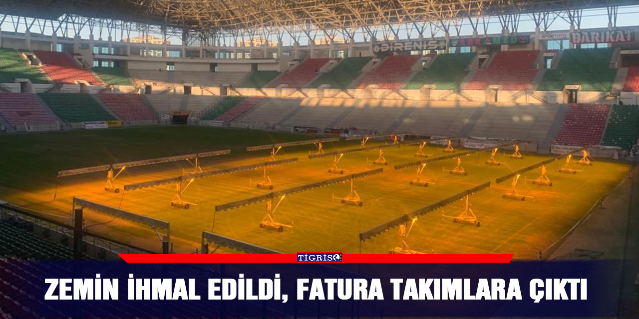 Zemin ihmal edildi, fatura takımlara çıktı