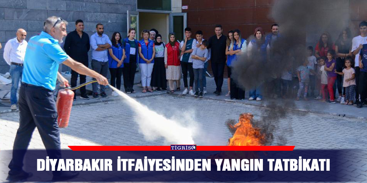 Diyarbakır itfaiyesinden yangın tatbikatı