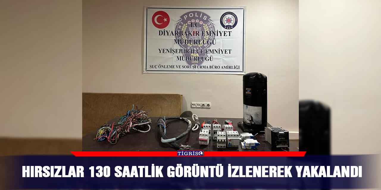 Hırsızlar 130 saatlik görüntü izlenerek yakalandı