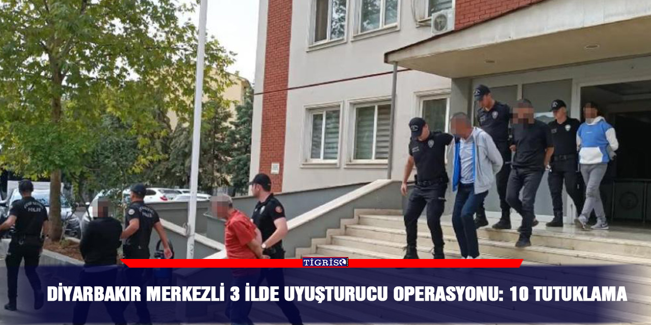 VİDEO - Diyarbakır merkezli 3 ilde uyuşturucu operasyonu: 10 tutuklama