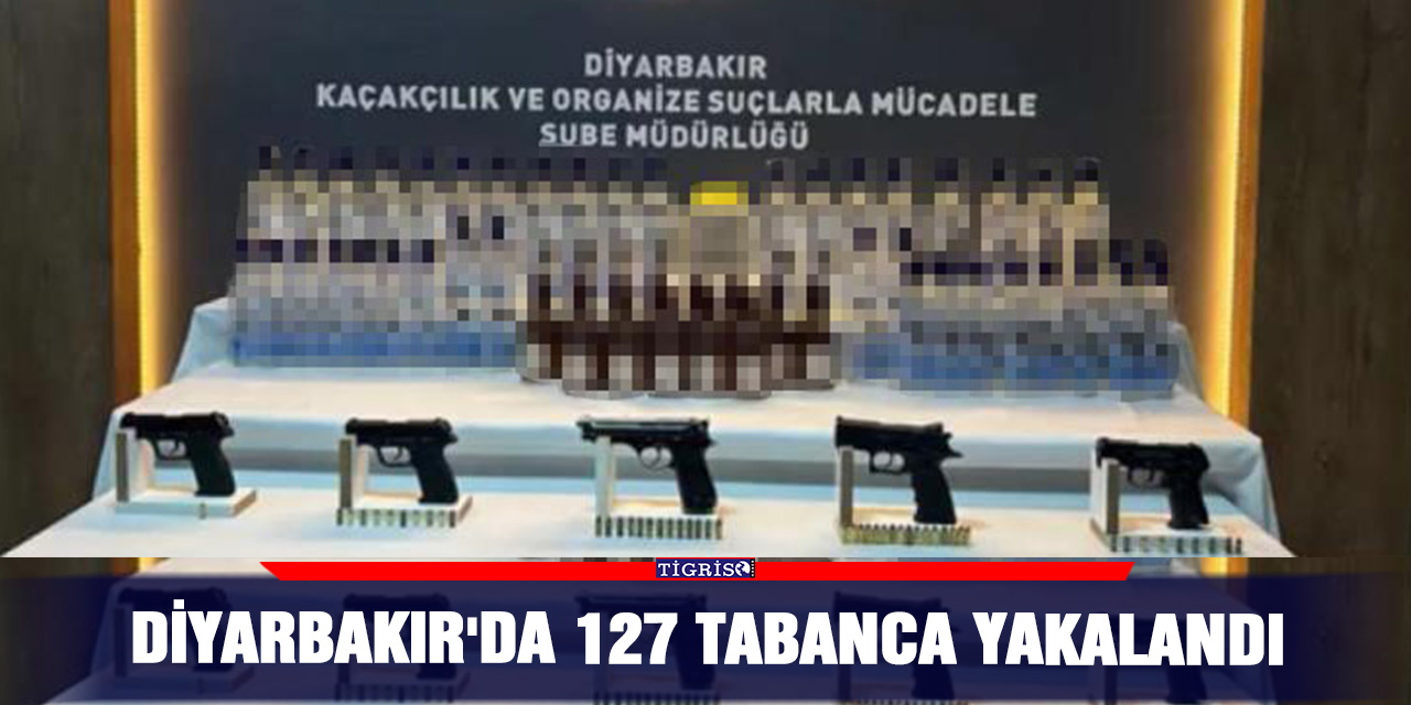 Diyarbakır'da 127 tabanca yakalandı