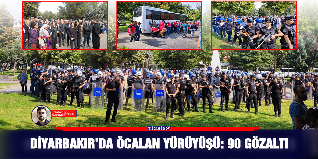 VİDEO - Diyarbakır'da Öcalan yürüyüşü: 90 gözaltı