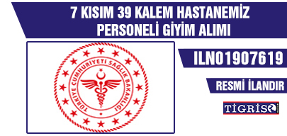 7 KISIM 39 KALEM HASTANEMİZ PERSONELİ GİYİM ALIMI