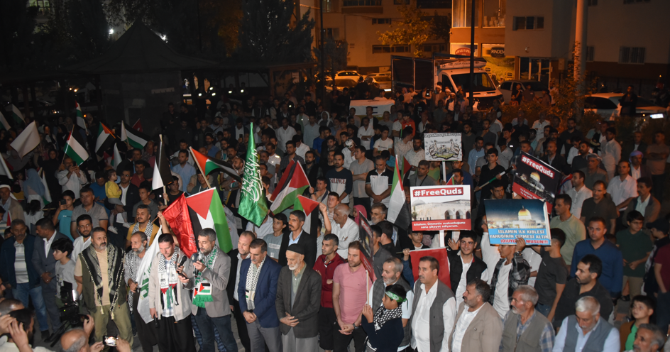 Urfa'da Filistin'e destek