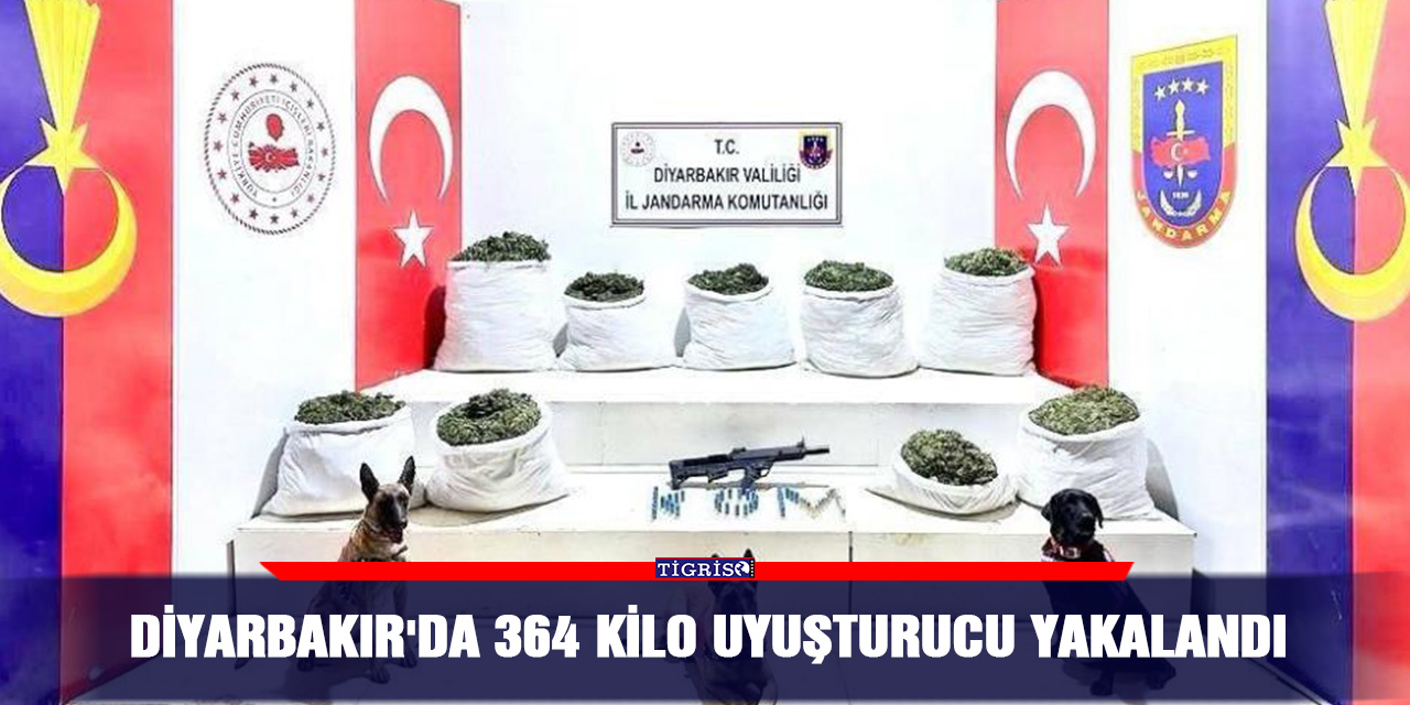 Diyarbakır'da 364 kilo uyuşturucu yakalandı