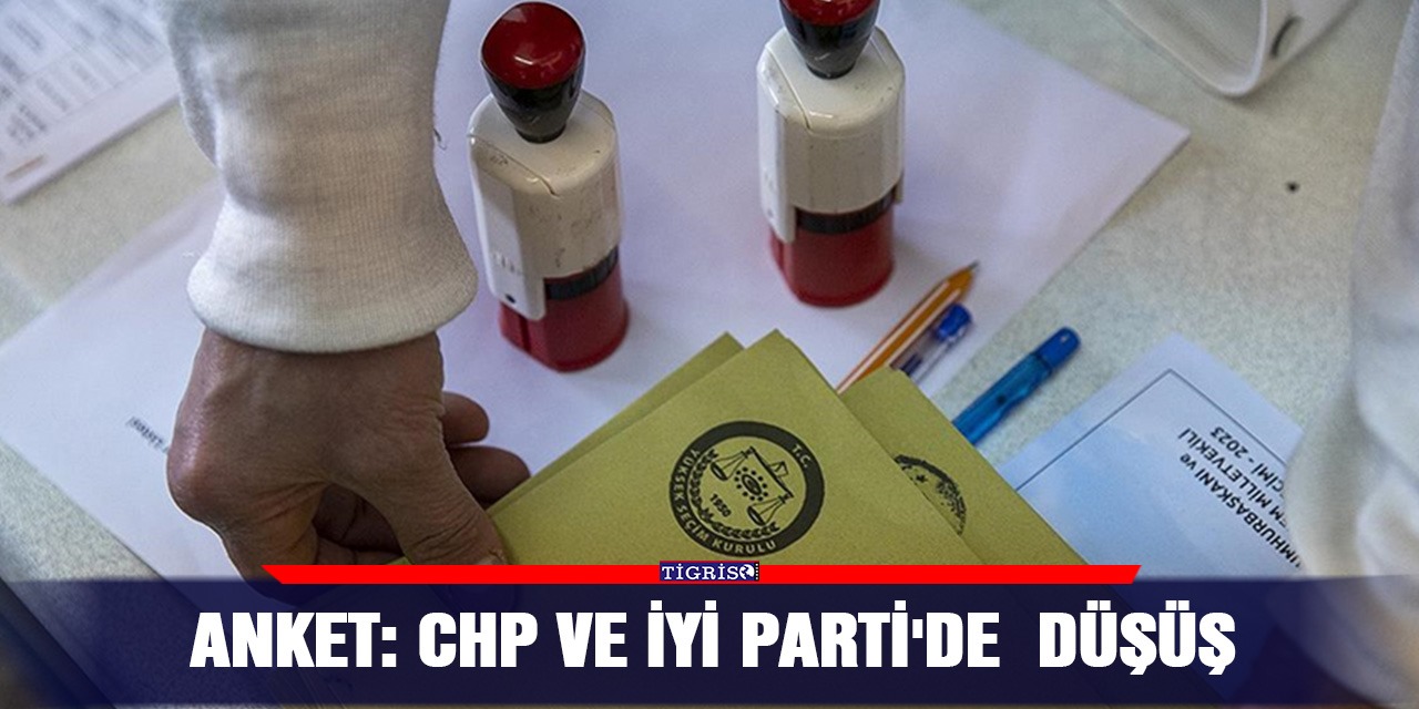 Anket: CHP ve İYİ Parti'de düşüş