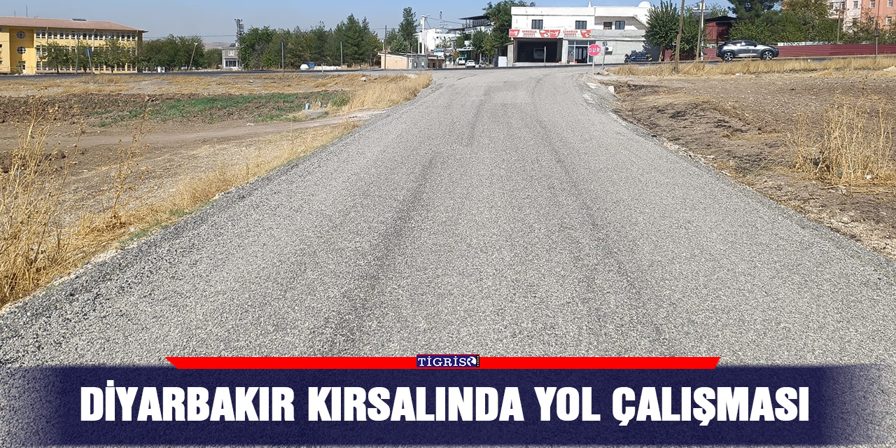 Diyarbakır kırsalında yol çalışması