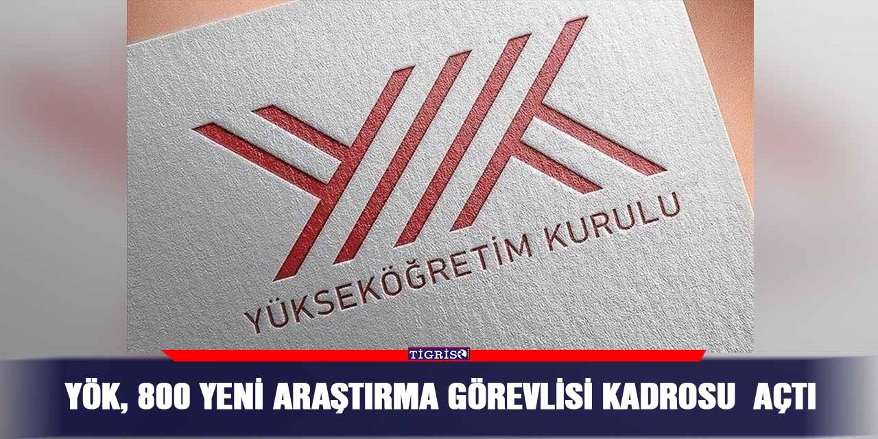 YÖK, 800 yeni araştırma görevlisi kadrosu açtı