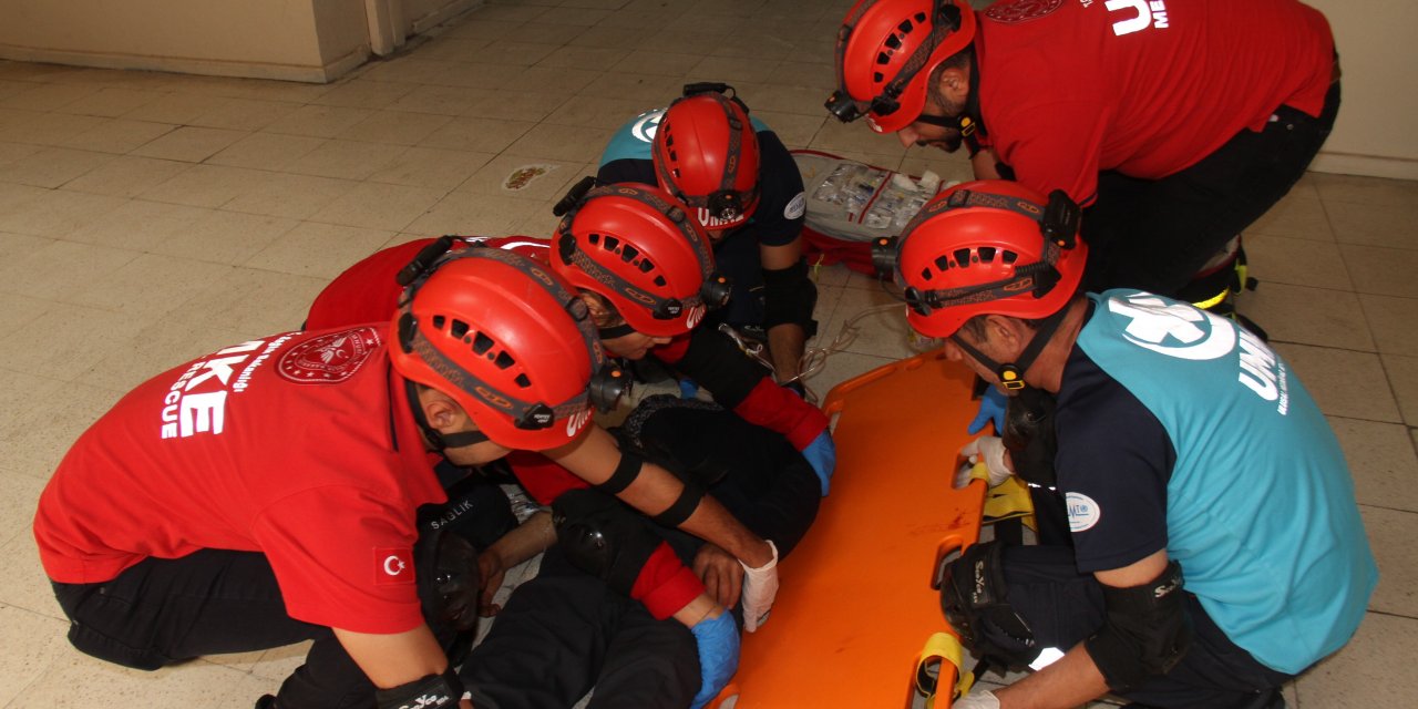 Elazığ’da deprem ve yangın tatbikatı