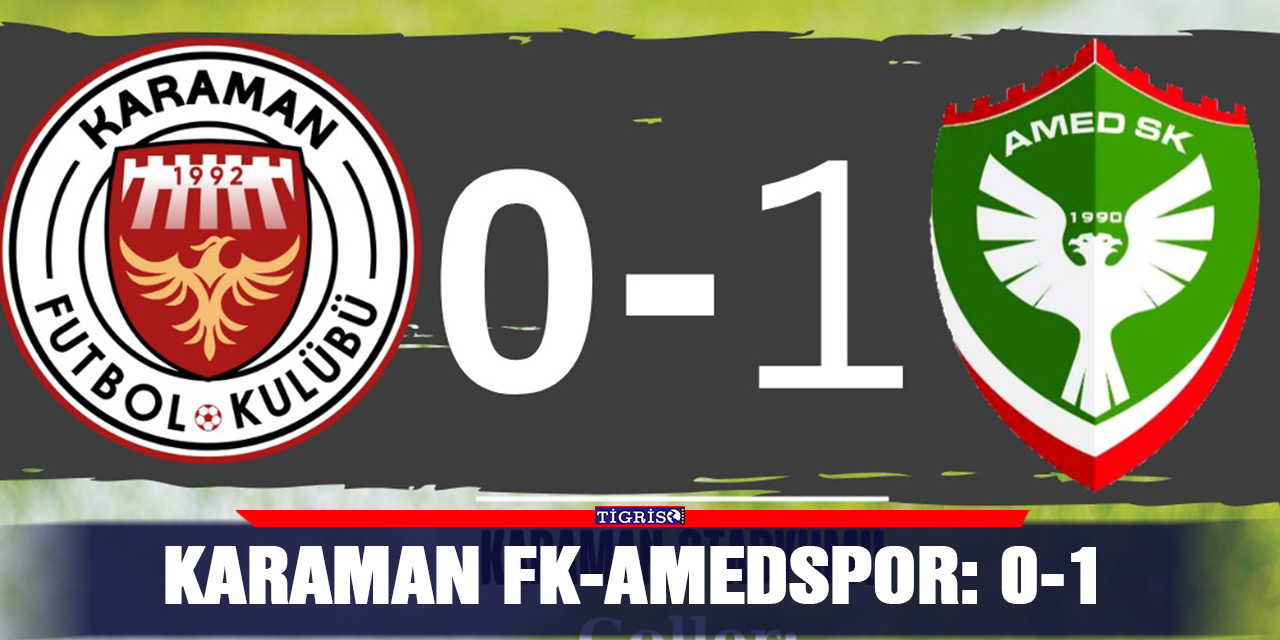 VİDEO - Karaman FK-Amedspor: 0-1