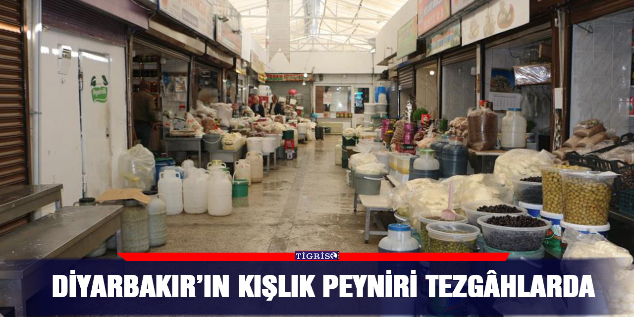 Diyarbakır’ın kışlık peyniri tezgâhlarda