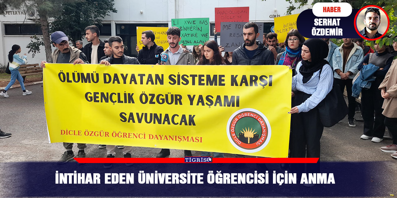 VİDEO - İntihar eden Üniversite öğrencisi için anma