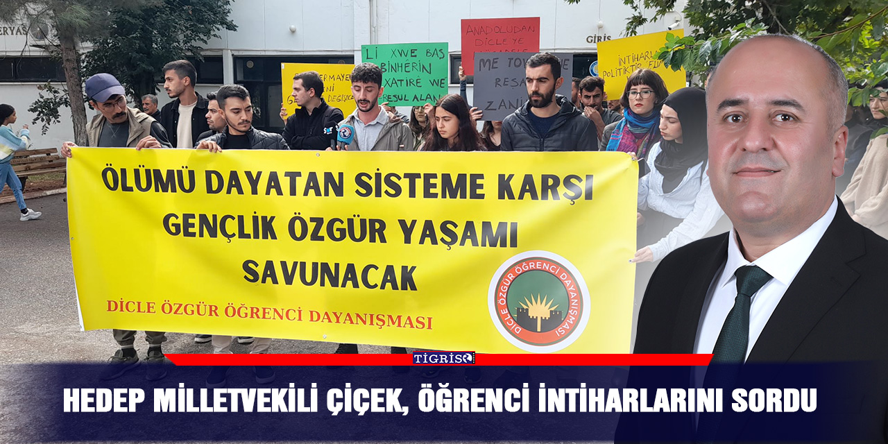 HEDEP Milletvekili Çiçek, öğrenci intiharlarını sordu