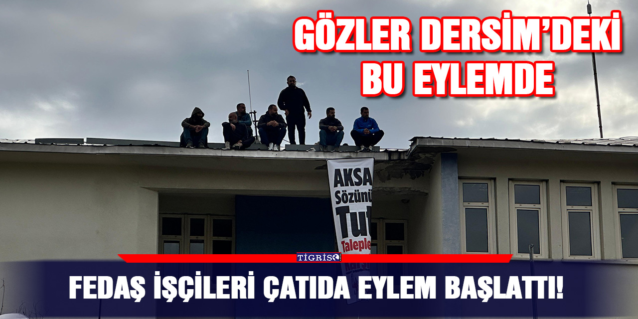 FEDAŞ işçileri çatıda eylem başlattı!