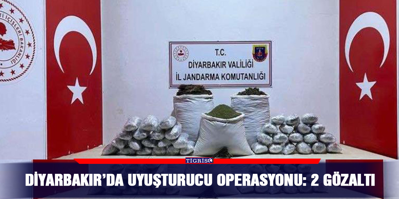 Diyarbakır’da uyuşturucu operasyonu: 2 gözaltı