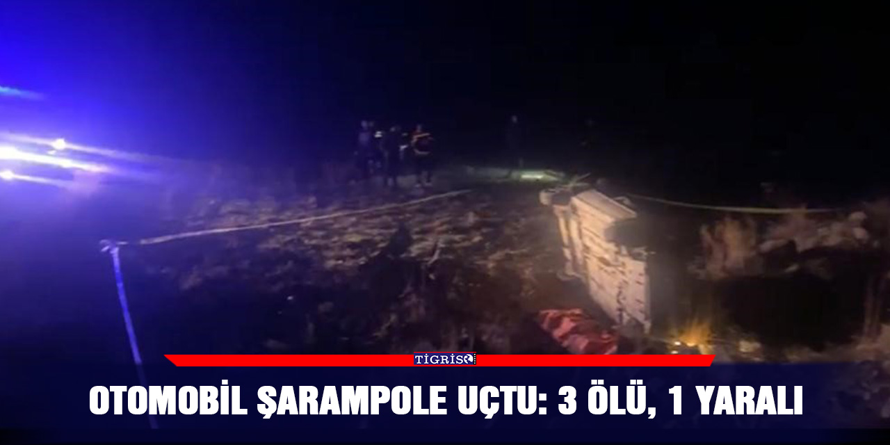 Otomobil şarampole uçtu: 3 ölü, 1 yaralı
