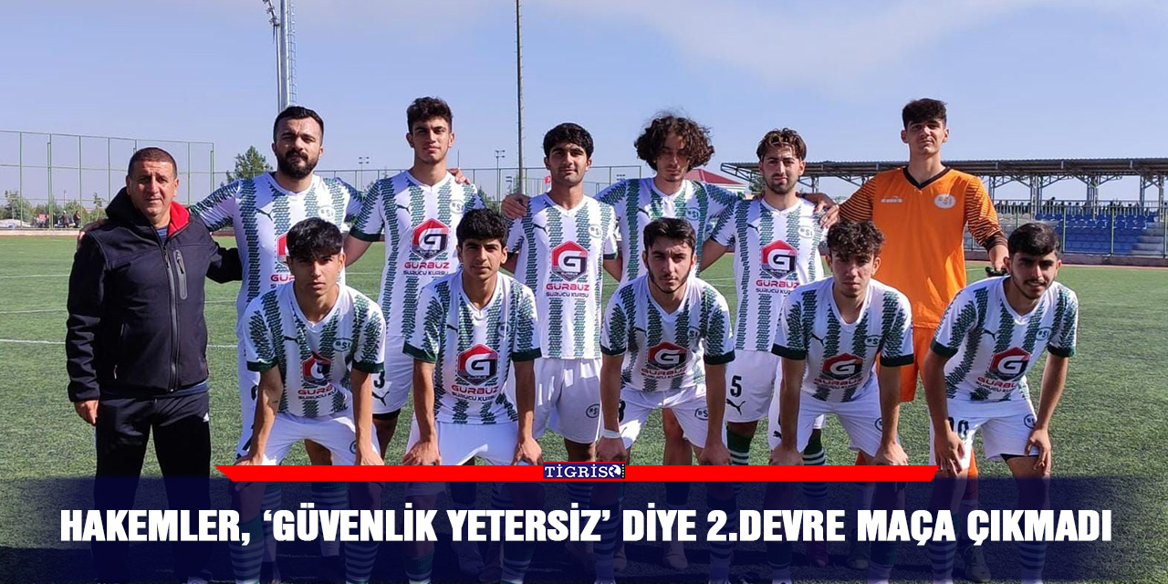 Hakemler, ‘güvenlik yetersiz’ diye 2.devre maça çıkmadı