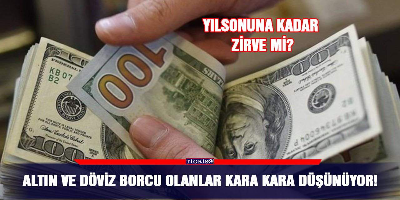 Altın ve döviz borcu olanlar kara kara düşünüyor!