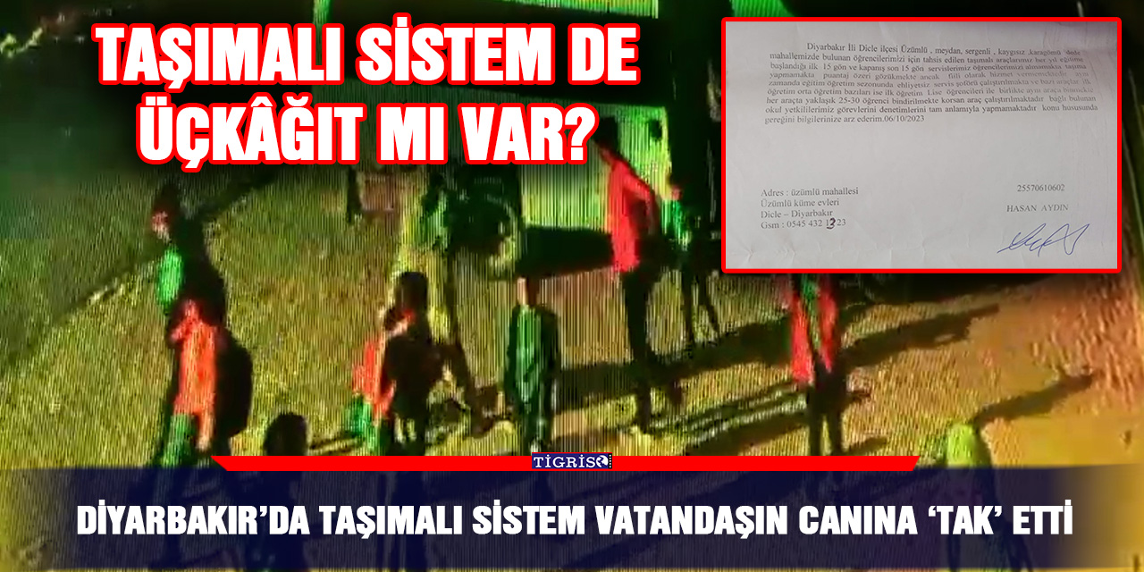 VİDEO - Diyarbakır’da taşımalı sistem vatandaşın canına ‘tak’ etti