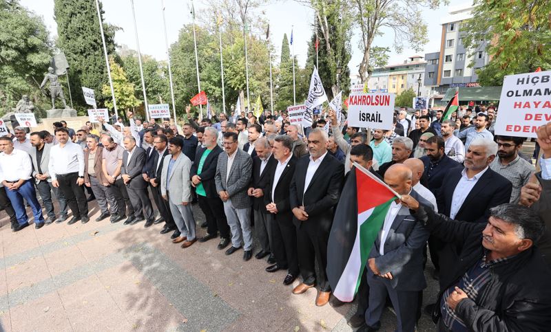 Gaziantep ve Şanlıurfa'da İsrail'in saldırılarına tepki