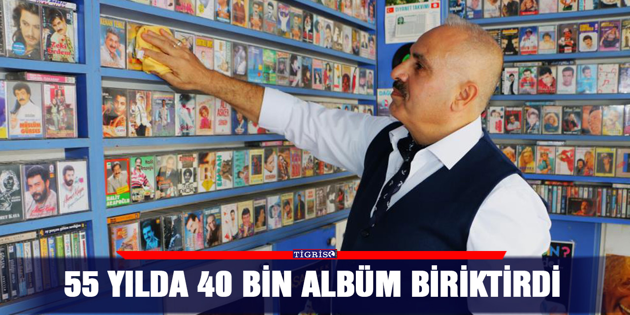 55 yılda 40 bin albüm biriktirdi