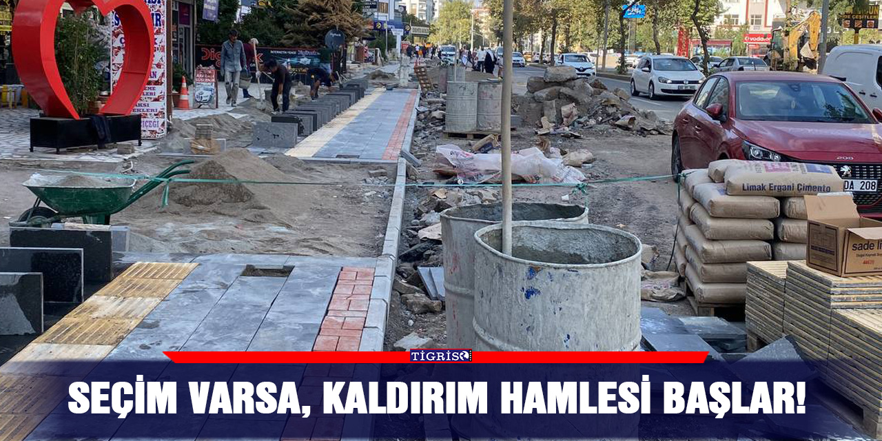 VİDEO - Seçim varsa, kaldırım hamlesi başlar!