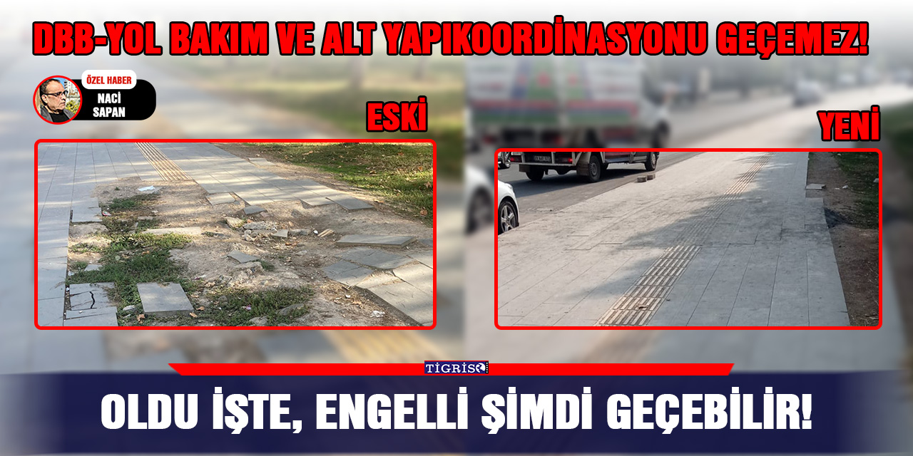 Oldu işte, engelli şimdi geçebilir!