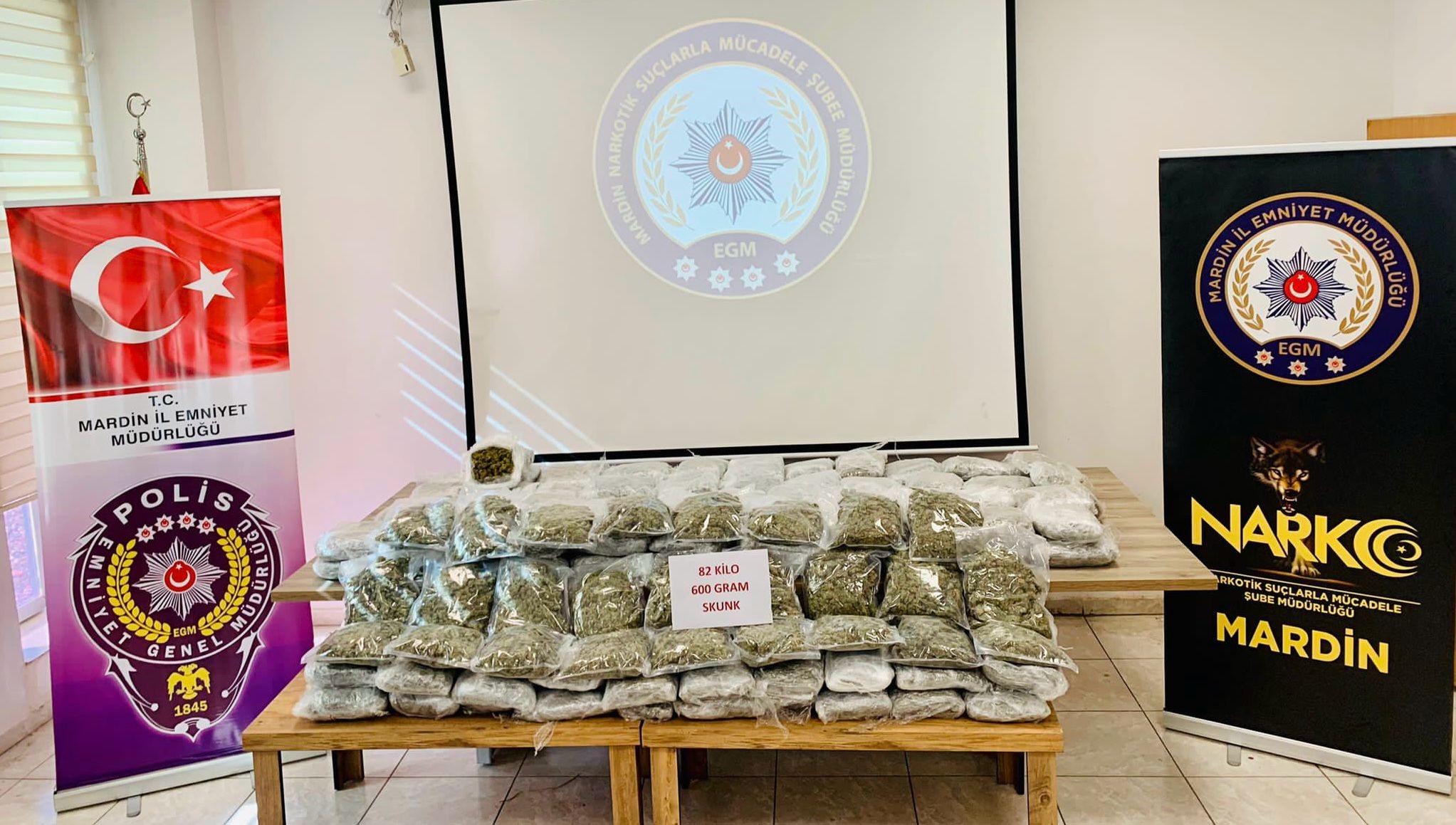 Mardin’de 82 kilo uyuşturucu yakalandı