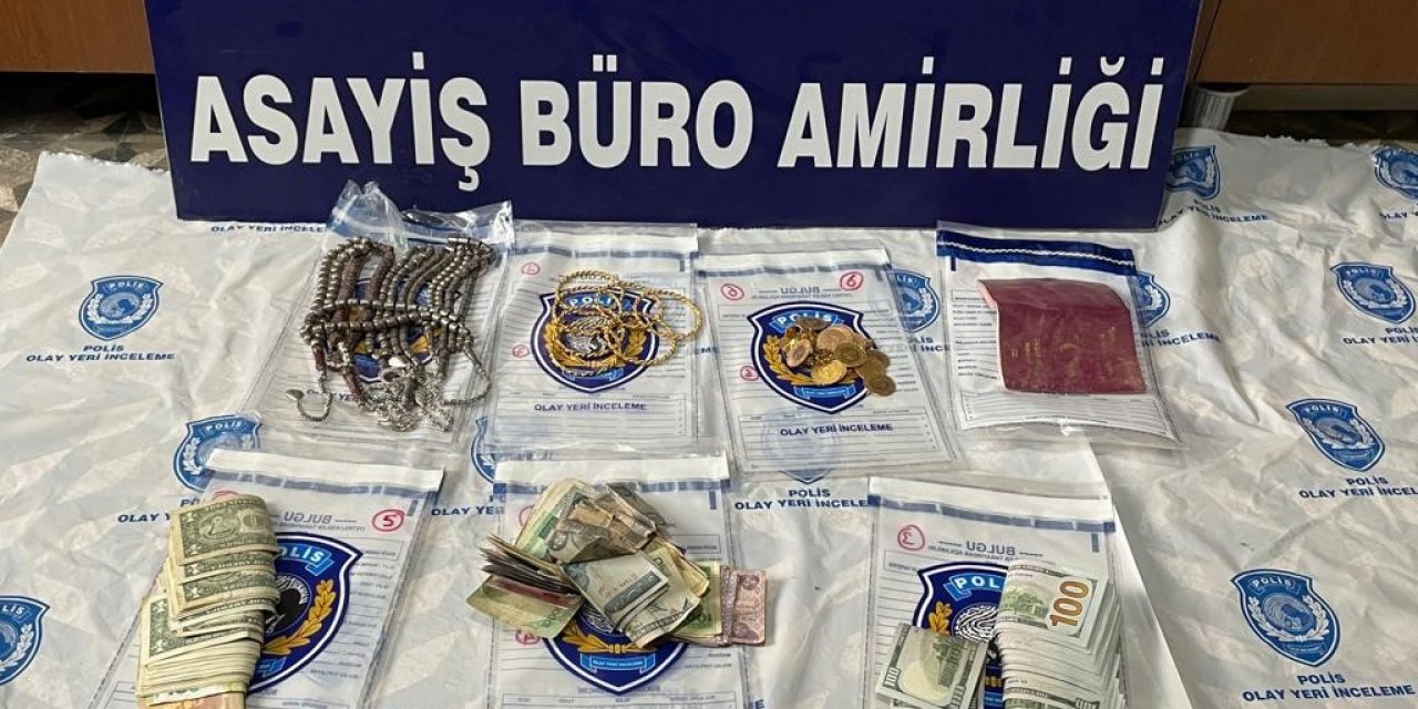 Çalınan ziynet eşyaları evin bahçesinde gömülü bulundu