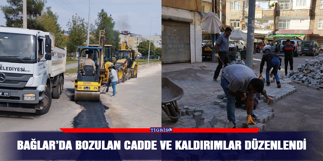 Bağlar’da bozulan cadde ve kaldırımlar düzenlendi