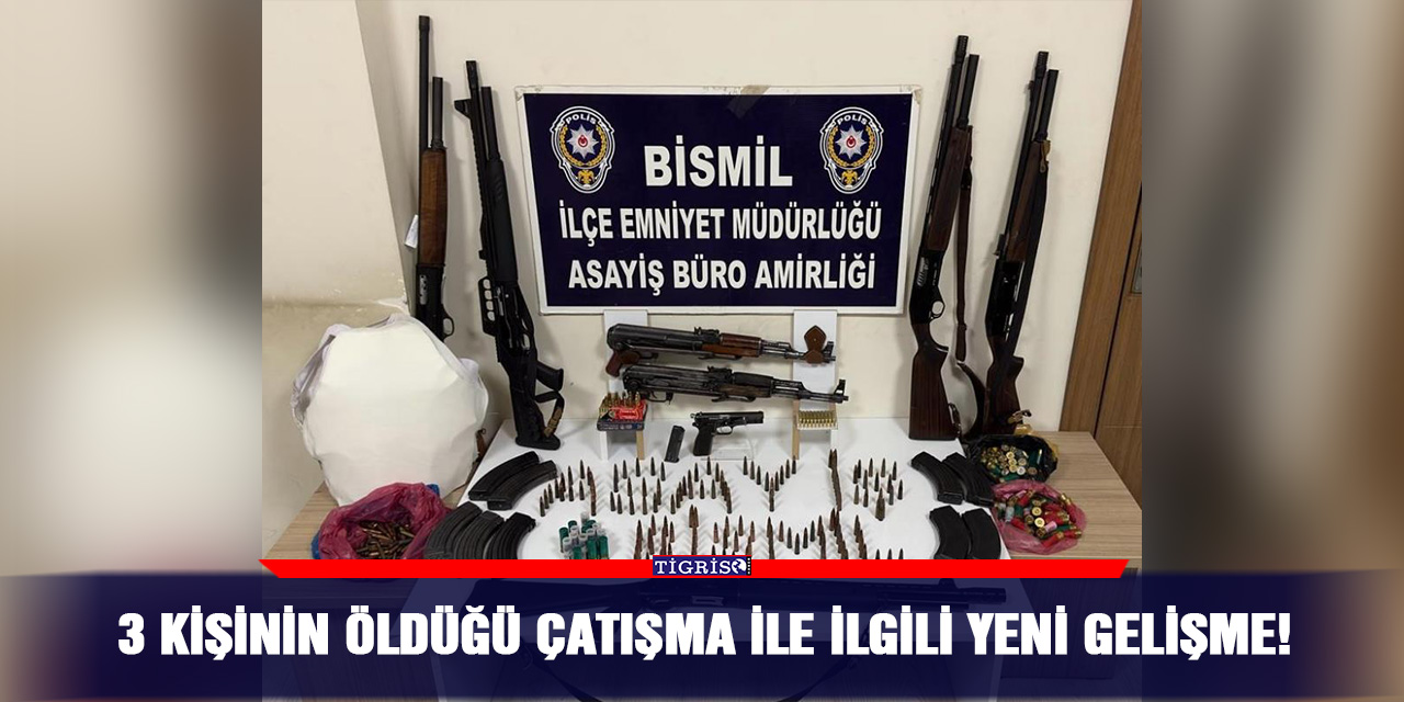 3 kişinin öldüğü çatışma ile ilgili yeni gelişme!
