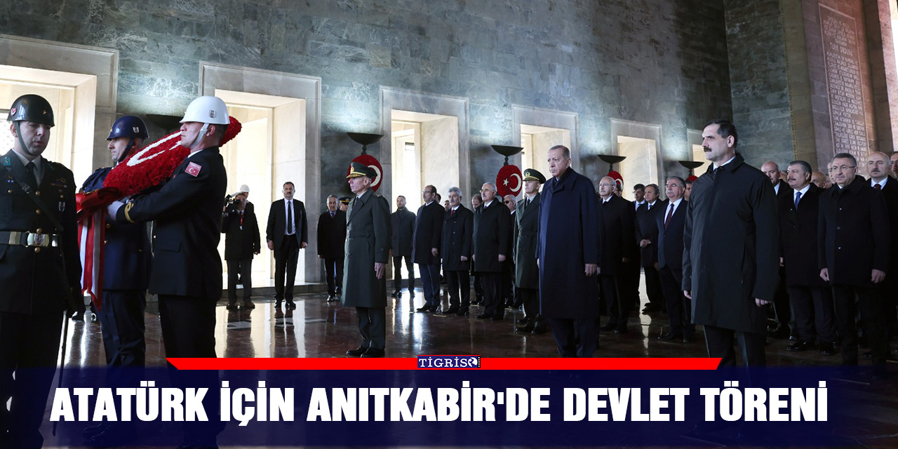 Atatürk için Anıtkabir'de devlet töreni