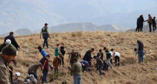 Depremlerde hayatını kaybedenlerin anısına fidan dikildi