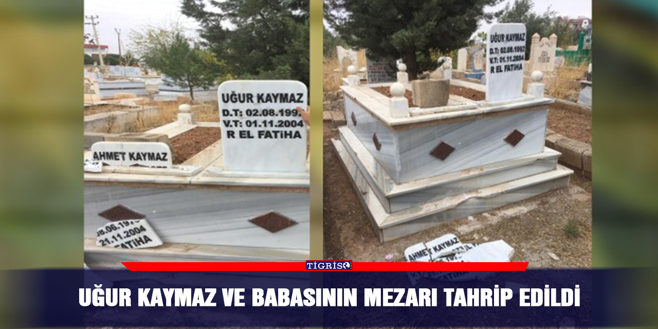 Uğur Kaymaz ve babasının mezarı tahrip edildi