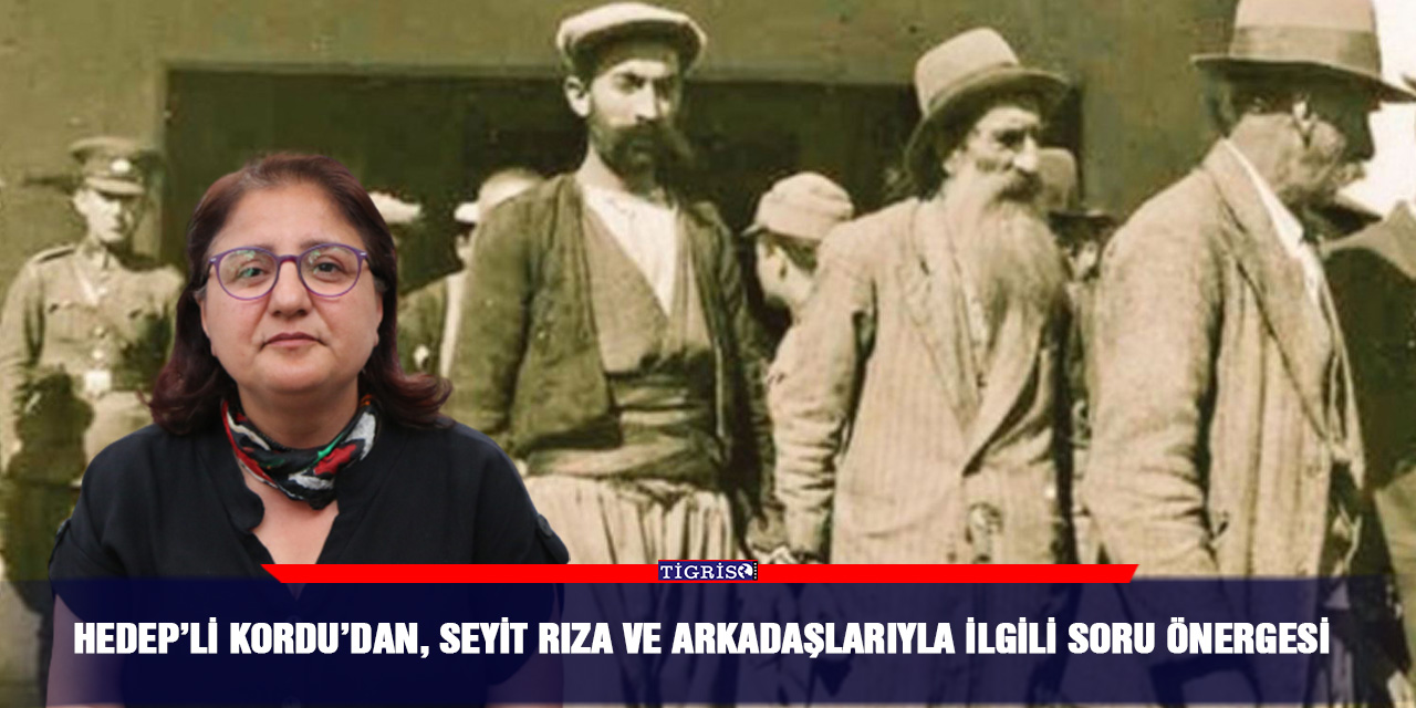 HEDEP’li Kordu’dan, Seyit Rıza ve arkadaşlarıyla ilgili soru önergesi