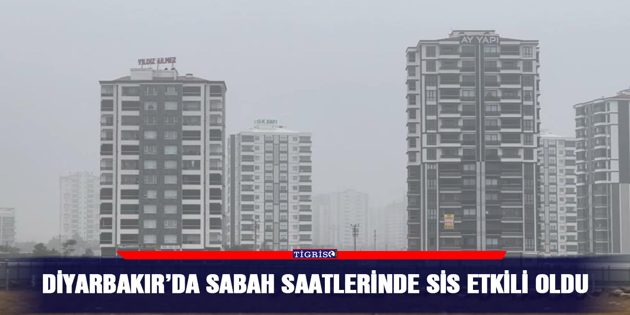 Diyarbakır’da sabah saatlerinde sis etkili oldu
