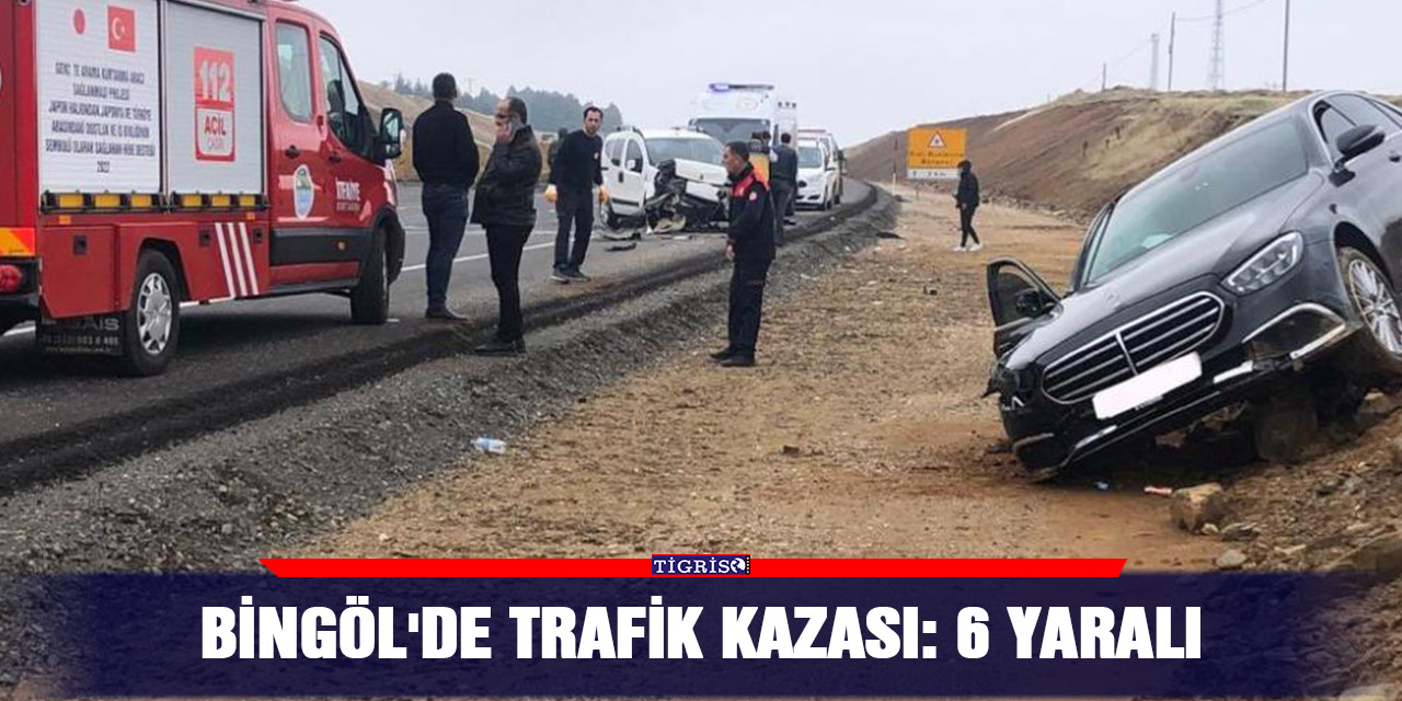 Bingöl'de trafik kazası: 6 yaralı