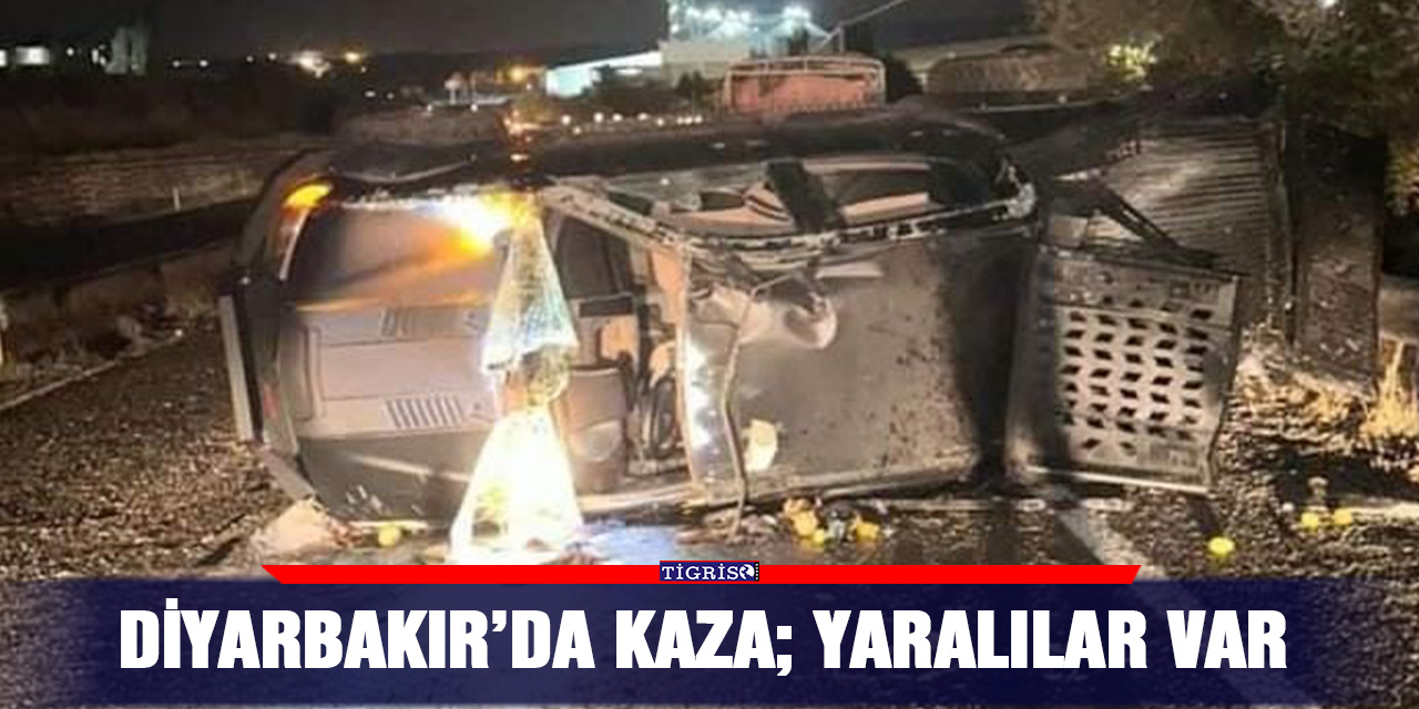 VİDEO - Diyarbakır’da kaza; Yaralılar var