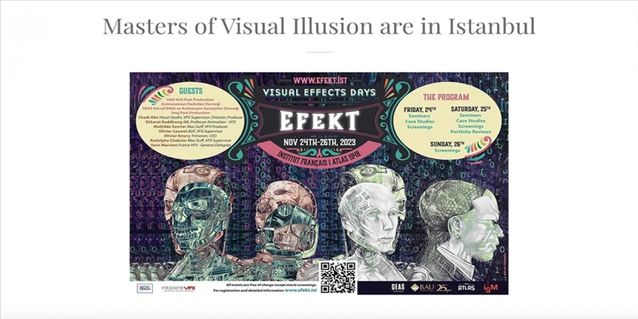 "Görsel Efekt Günleri" 24 Kasım'da İstanbul'da başlayacak