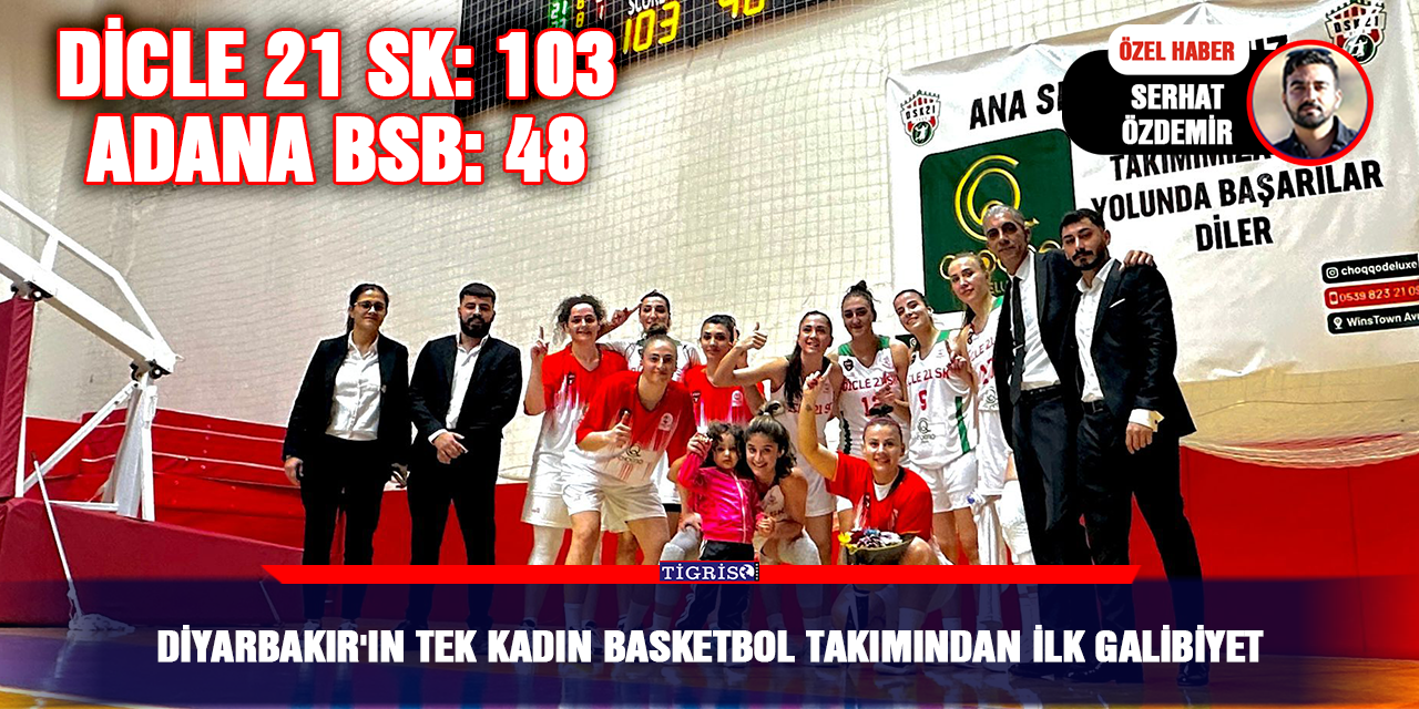 VİDEO - Diyarbakır'ın tek kadın basketbol takımından ilk galibiyet