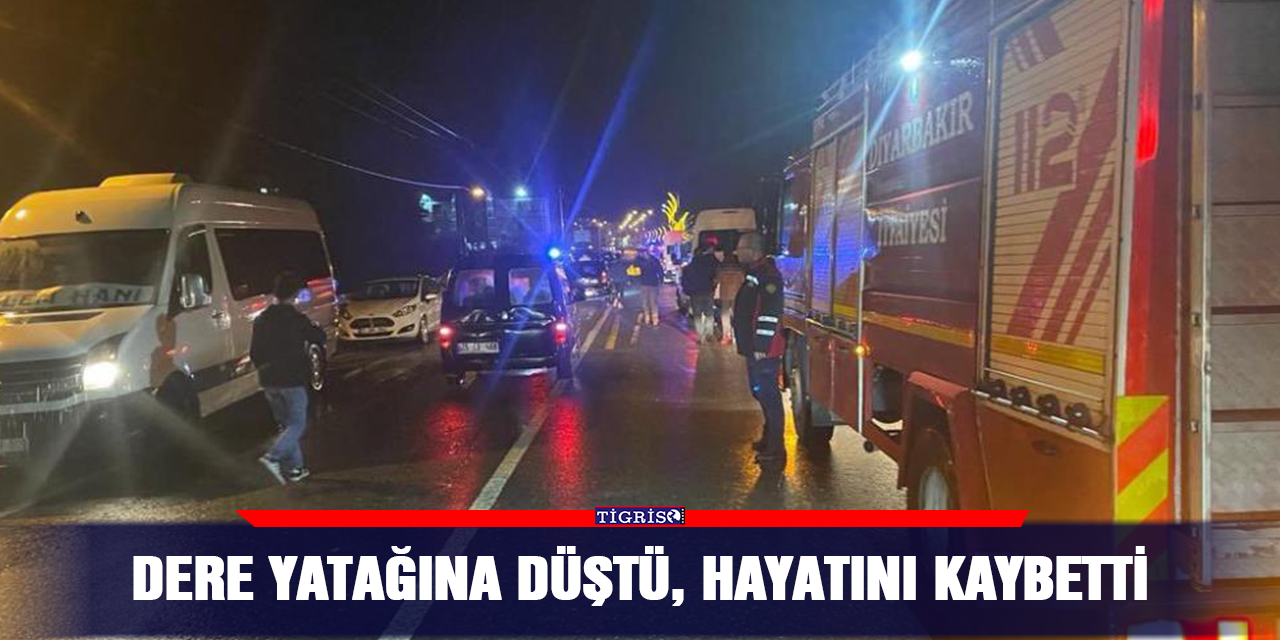 Dere yatağına düştü, hayatını kaybetti
