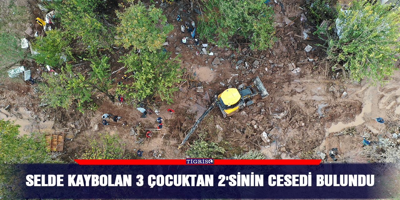 Selde kaybolan 3 çocuktan 2'sinin cesedi bulundu