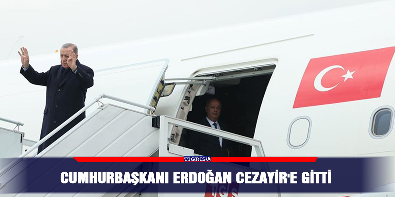 Cumhurbaşkanı Erdoğan Cezayir'e gitti