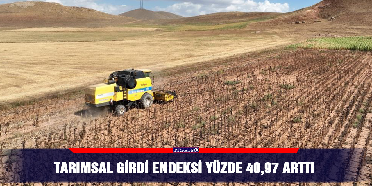 Tarımsal girdi endeksi yüzde 40,97 arttı