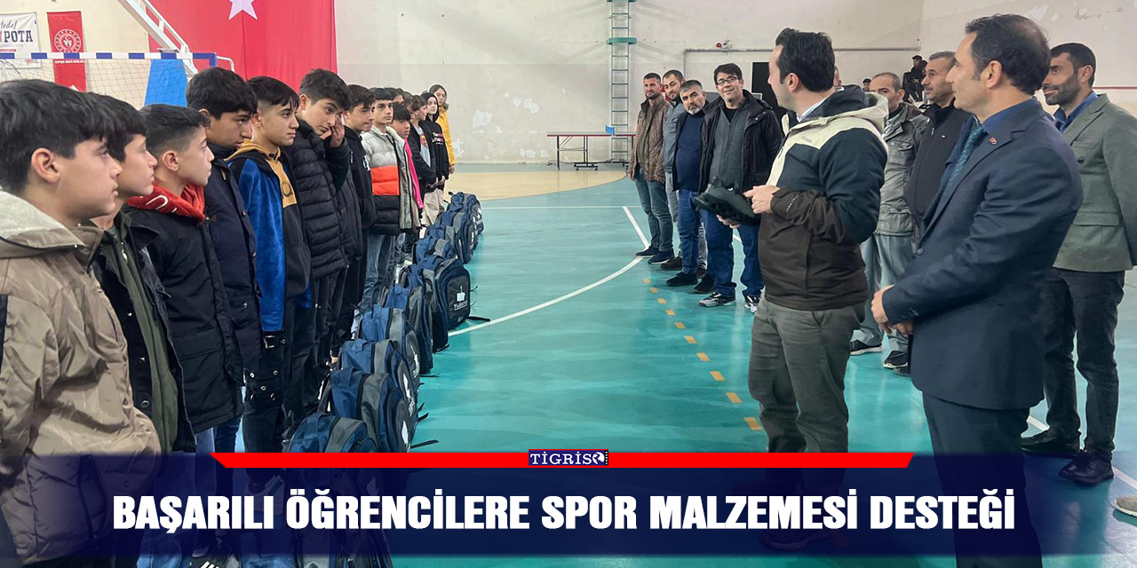 Başarılı öğrencilere spor malzemesi desteği
