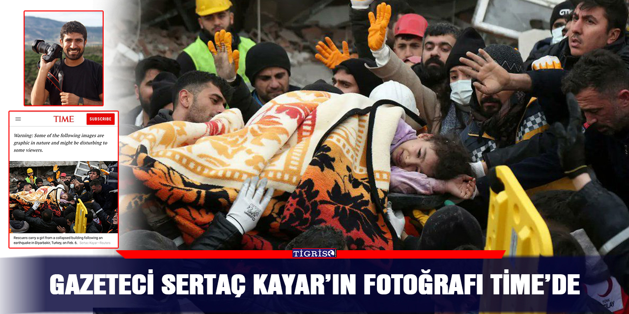 Gazeteci Sertaç Kayar’ın fotoğrafı TİME’de