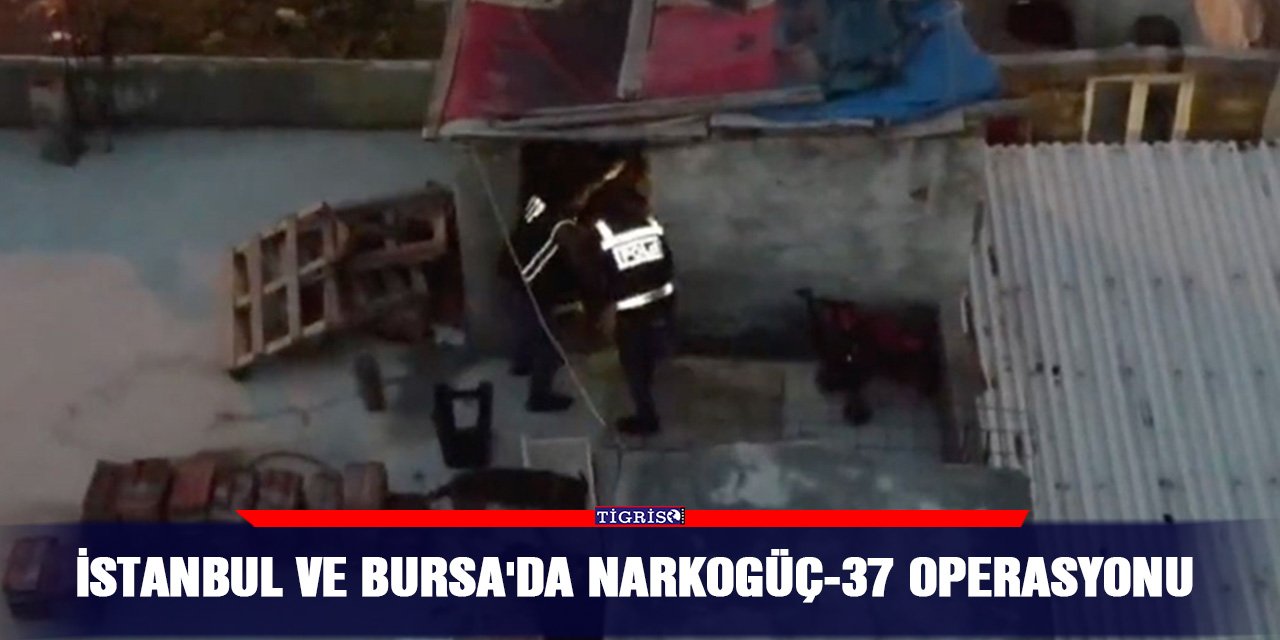 VİDEO - İstanbul ve Bursa'da Narkogüç-37 Operasyonu