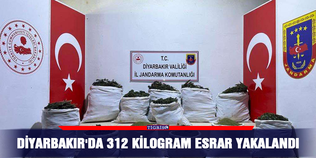 Diyarbakır'da 312 kilogram esrar yakalandı