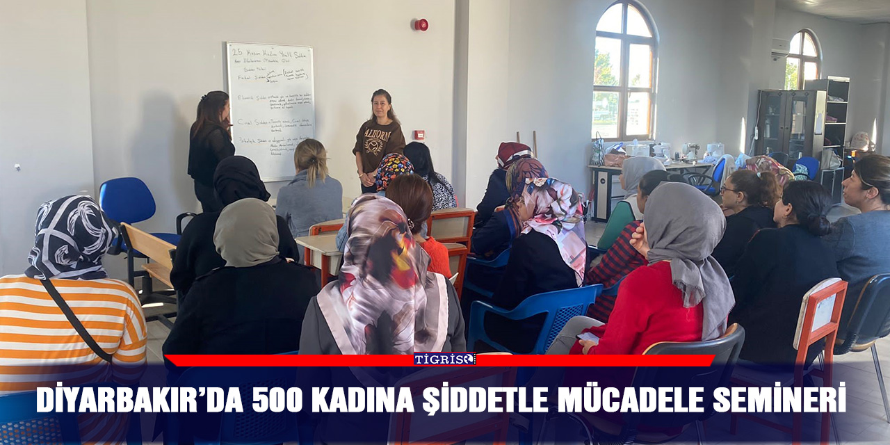 Diyarbakır’da 500 kadına şiddetle mücadele semineri
