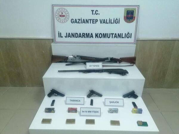 Gaziantep'te silah kaçakçılığı operasyonu